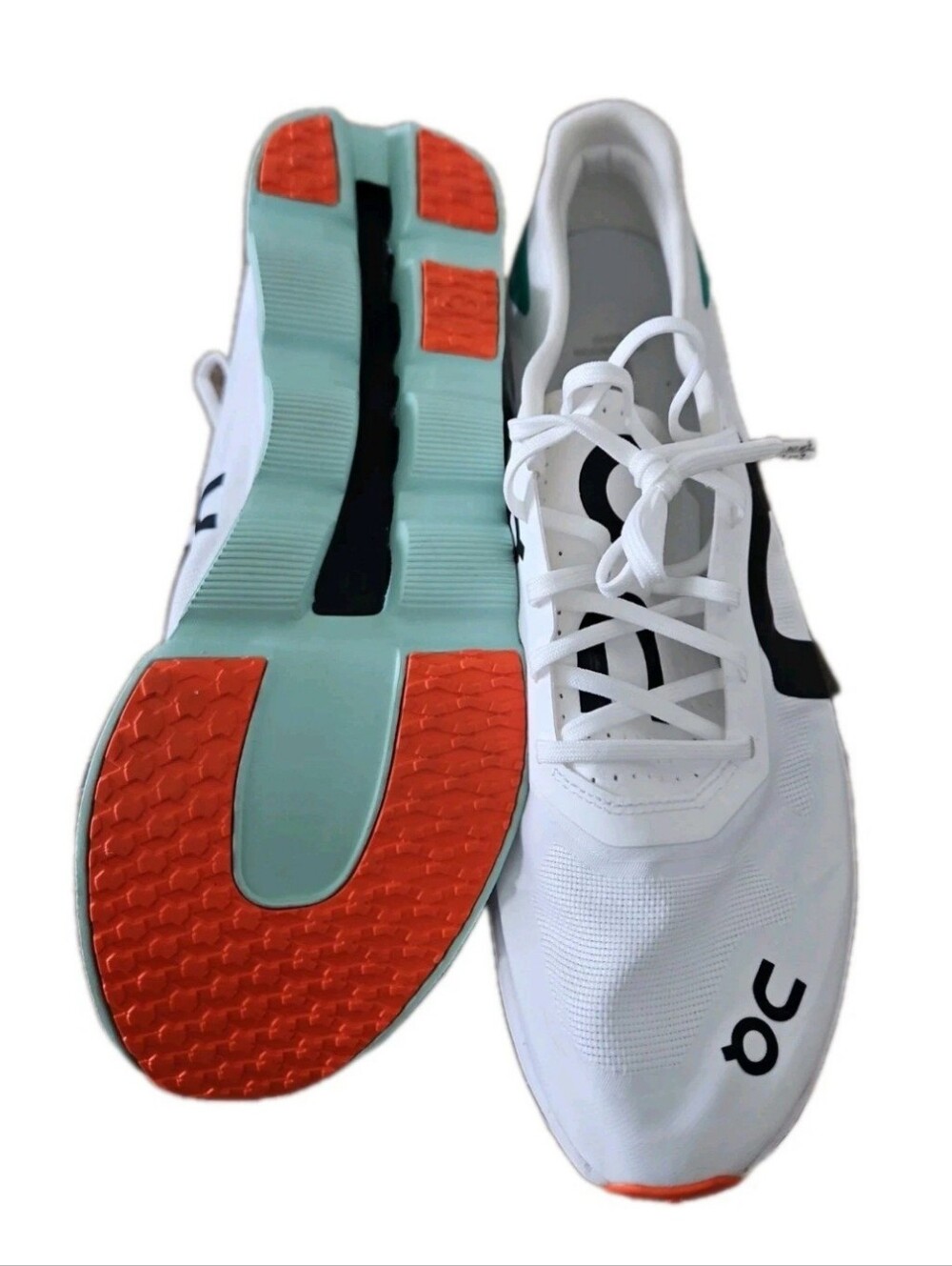 On Cloudboom Echo White Mint Running Shoes Womens 10.5 Carbon Plate NWOT - Picture 11 of 13